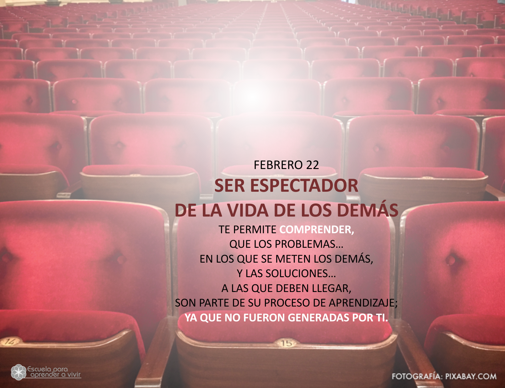 Ser espectador de la vida de los demás